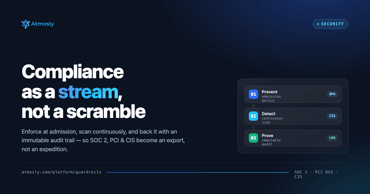 Kubernetes Compliance & SOC 2: Continuous, Not a Scramble